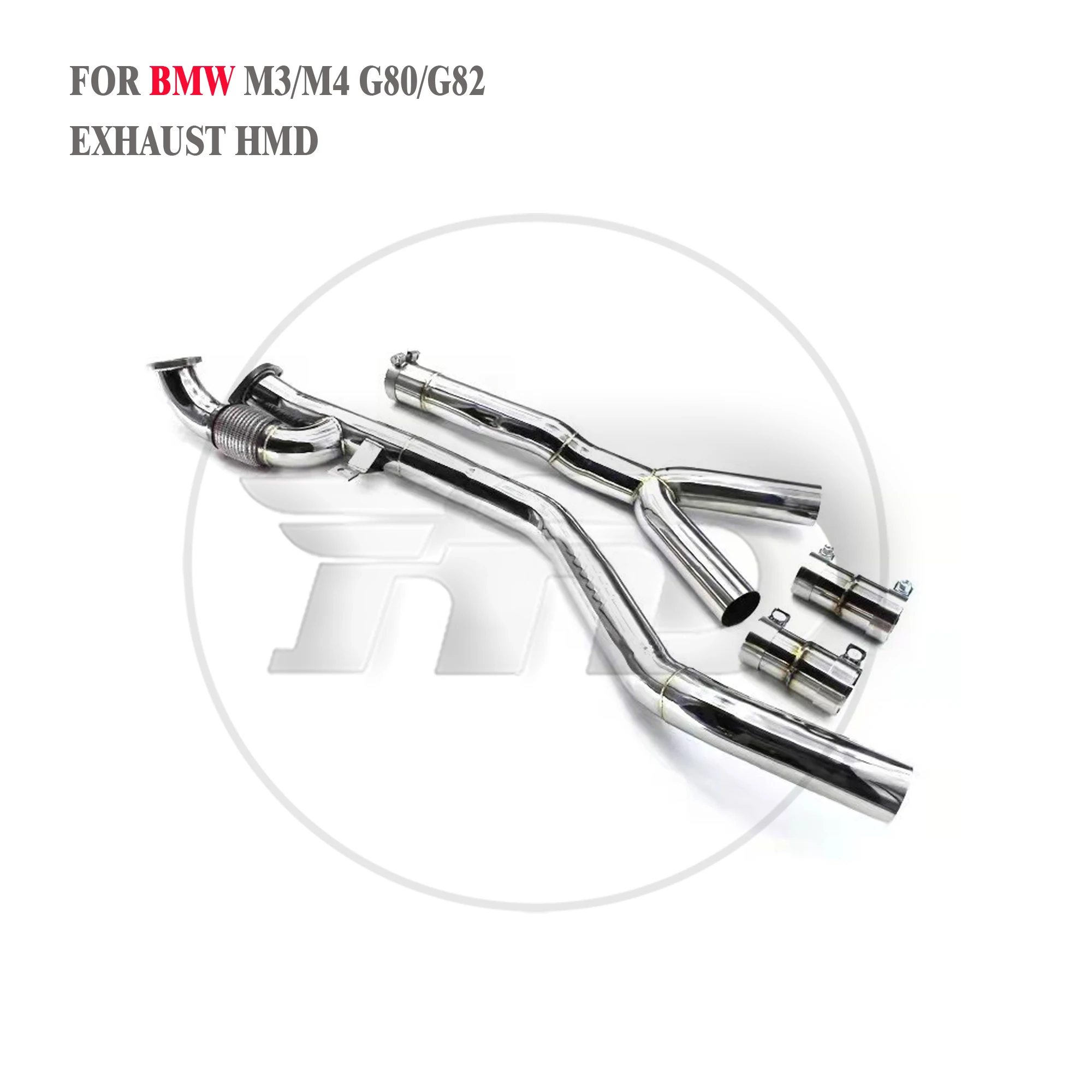 HMD Stainless Steel Exhaust System Performance Middle Pipe For BMW M3 M4 G80 G82 S58 Engine 2021+ Single Tube
HMD Stainless Steel Exhaust System Performance Middle Pipe For BMW M3 M4 G80 G82 S58 Engine 2021+ Single Tube