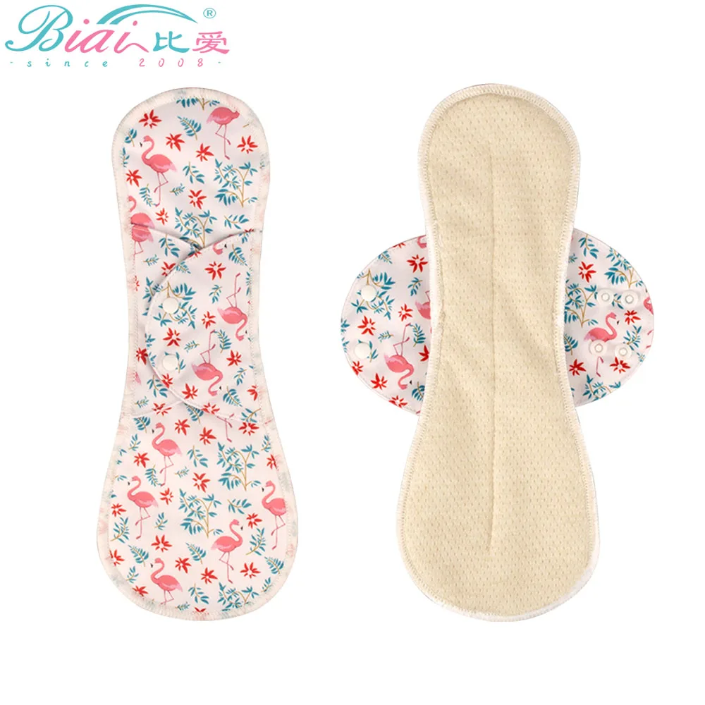 

BIAI Reusable Menstrual Pads Breathable Sanitary Napkin Super Absorbent Sanitary Pad Anti-bacterial Sanitary Towel 14*34cm