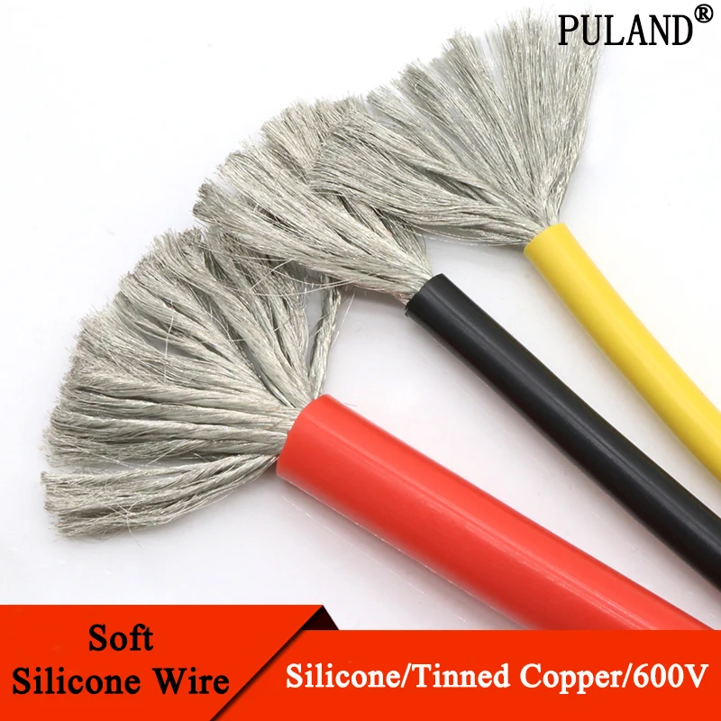 1 Meter Heat-resistant cable 11 10 8 7 6 4 3 2 AWG Ultra Soft Silicone Wire High Temperature Flexible Copper Line
1 Meter Heat-resistant cable 11 10 8 7 6 4 3 2 AWG Ultra Soft Silicone Wire High Temperature Flexible Copper Line