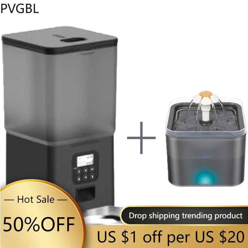 New 6 Liter Dry Food Dispenser And 2L Pet Water Feeder Automatic Cat Food Dispenser Smart Feeder For Small And Medium Pets USB
New 6 Liter Dry Food Dispenser And 2L Pet Water Feeder Automatic Cat Food Dispenser Smart Feeder For Small And Medium Pets USB