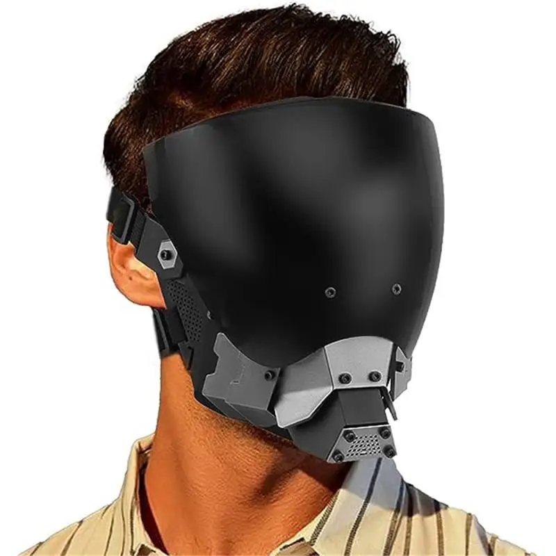 

Шлем один размер подходит для всех научной фантастики модная Инновационная функция уникальные футуристические аксессуары научная фантастика Механическая маска для ролевой игры