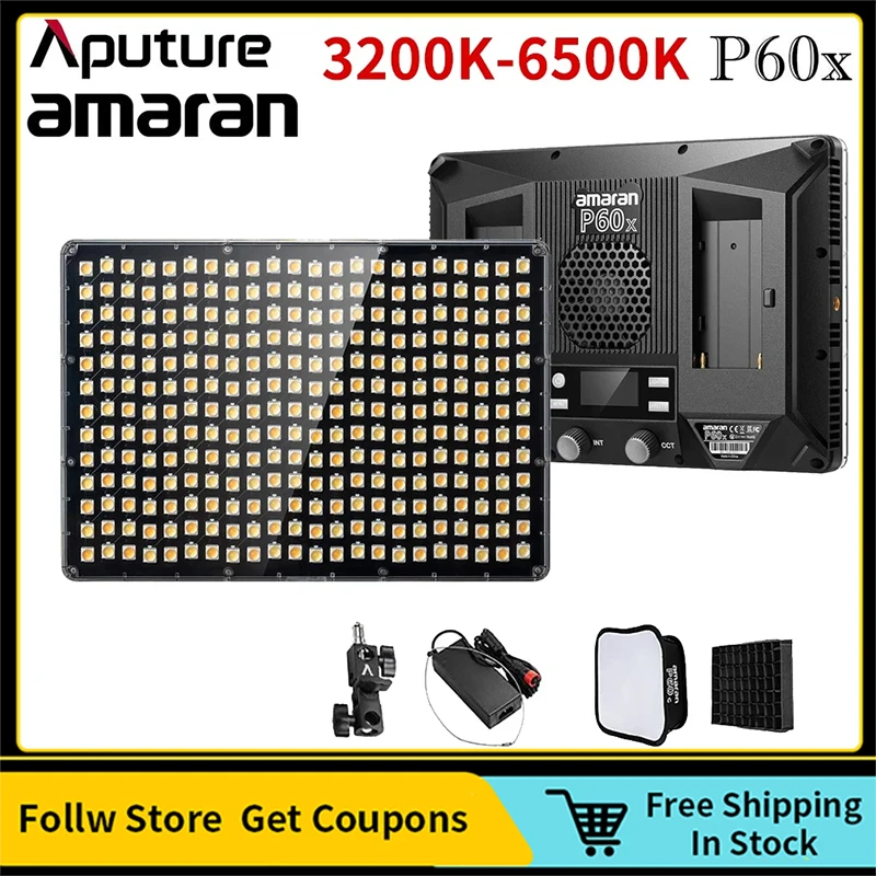 Светодиодная панель Aputure Amaran P60x RGB для фотосъемки, полноцветсветильник 3200K-6500K, профессиональная лампа для фотосъемки, подходит для приложения Sidus Link
Светодиодная панель Aputure Amaran P60x RGB для фотосъемки, полноцветсветильник 3200K-6500K, профессиональная лампа для фотосъемки, подходит для приложения Sidus Link