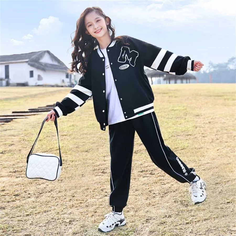 10 12 years Girls Print Hoodie Sport Clothes Set Striped Pants 2 pieces Fashion Casual Teen Girl Spring Fall Outfits
10 12 years Girls Print Hoodie Sport Clothes Set Striped Pants 2 pieces Fashion Casual Teen Girl Spring Fall Outfits