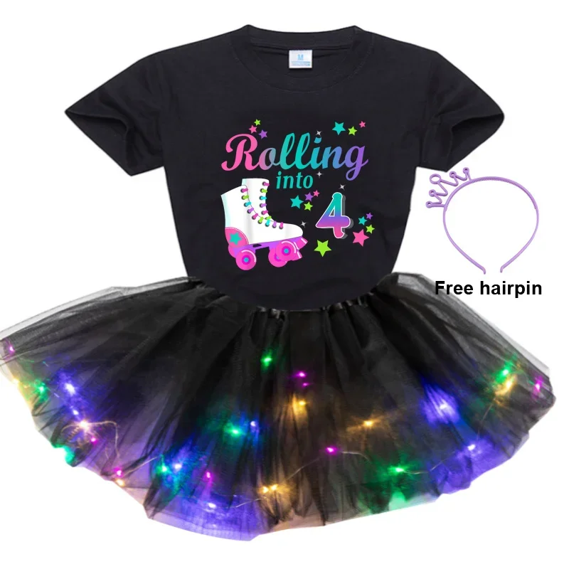 

Girl Tutu Skirt Girls Princess Pettiskirt Party Ballet Tulle Skirt Mini Dress Summer Baby Clothes Toddler Party Tutu Skirt Set