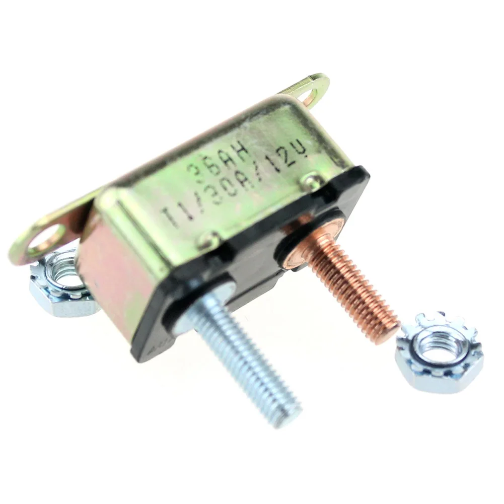 1set 12V 30A~50A Auto Automatic Fuse Reset Circuit Breaker Copper Stud Bolt Auto Reset Universal 1.248"x0.693"x0.8" Inch
1set 12V 30A~50A Auto Automatic Fuse Reset Circuit Breaker Copper Stud Bolt Auto Reset Universal 1.248"x0.693"x0.8" Inch