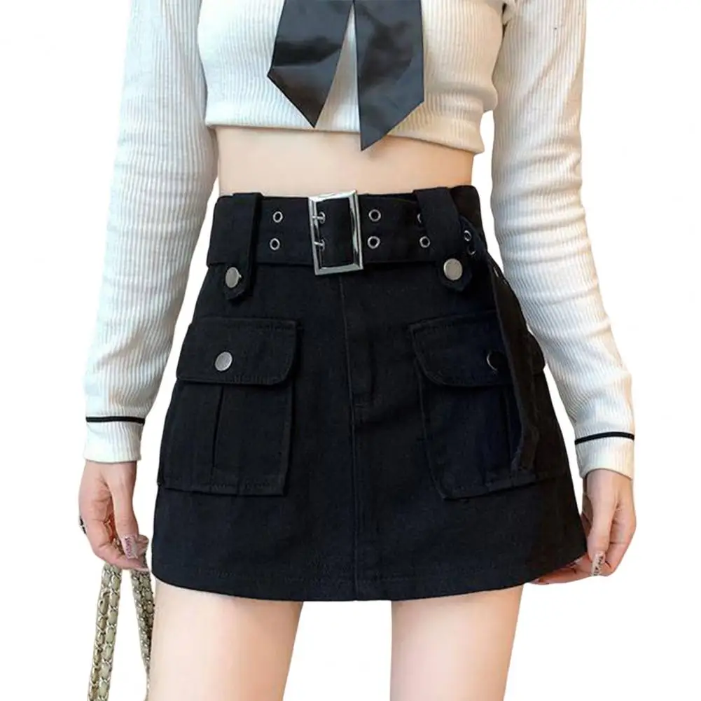 Korean Style High Waist Mini Skirt Women 2023 with Belt Short Culotte Skirt Streetwear Big Pocket Cargo Skirt Shorts
Korean Style High Waist Mini Skirt Women 2023 with Belt Short Culotte Skirt Streetwear Big Pocket Cargo Skirt Shorts