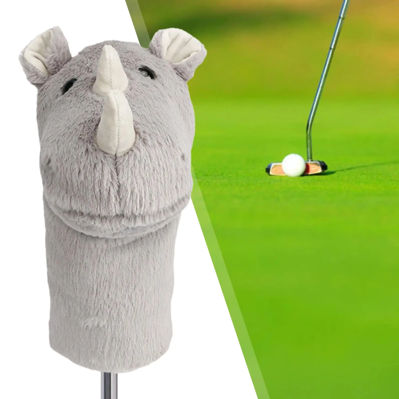 

Golf Club Head Cover for Driver Club Keepsake Funny Transport Protection for Men Women Plush Animal Protector Golf Accessories