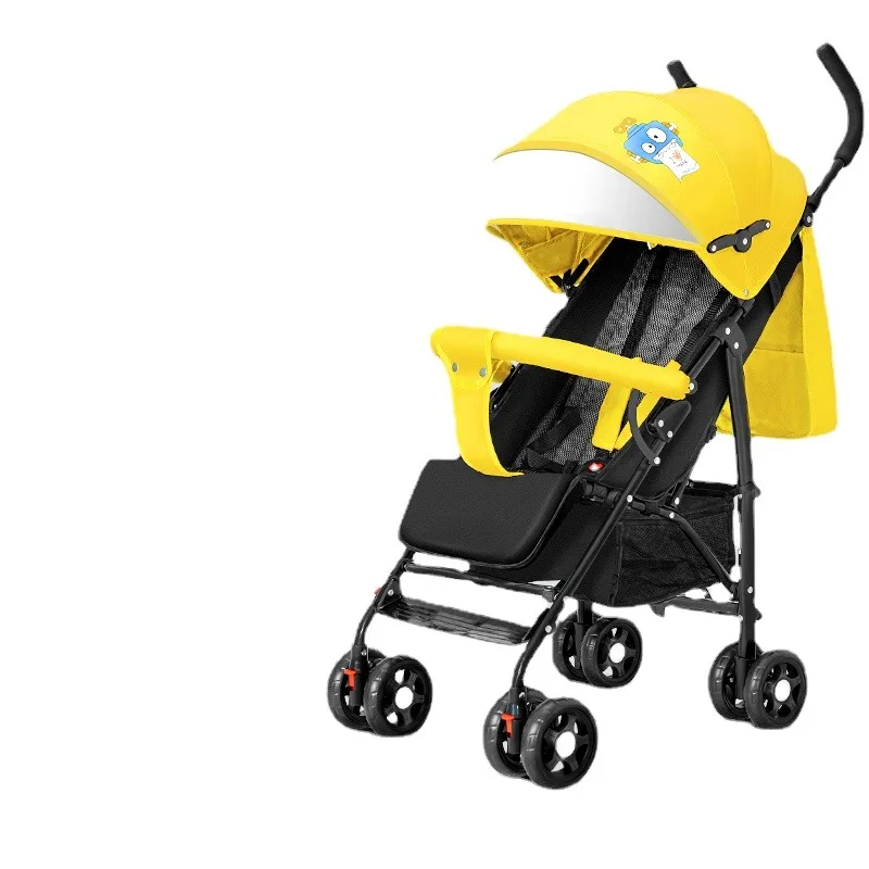 

The baby stroller can be used to lie down, the baby can be folded easily and the portable parachute can be easily carried out.
