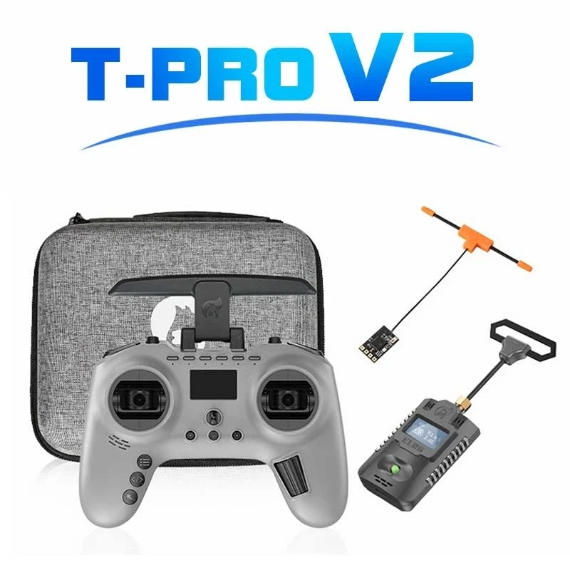 

Jumper T-Pro V2 6-8.4V ELRS 1000mW / JP4in1 Multi-protocol Hall Gimbals ExpressLRS Radio Control OLED Screen Self-lock For Drone