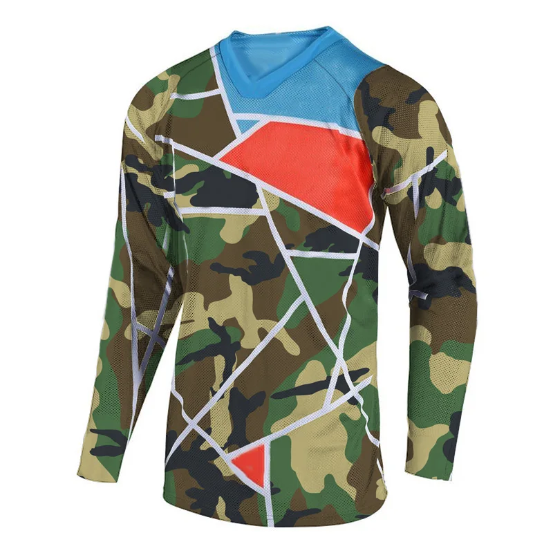 2022 Camo Long Motocross Shirt MTB Men Jersey Cycling Bicycle Wear Mountain Racing Breathable Ride Top Sport Outdoor Clothing
2022 Camo Long Motocross Shirt MTB Men Jersey Cycling Bicycle Wear Mountain Racing Breathable Ride Top Sport Outdoor Clothing