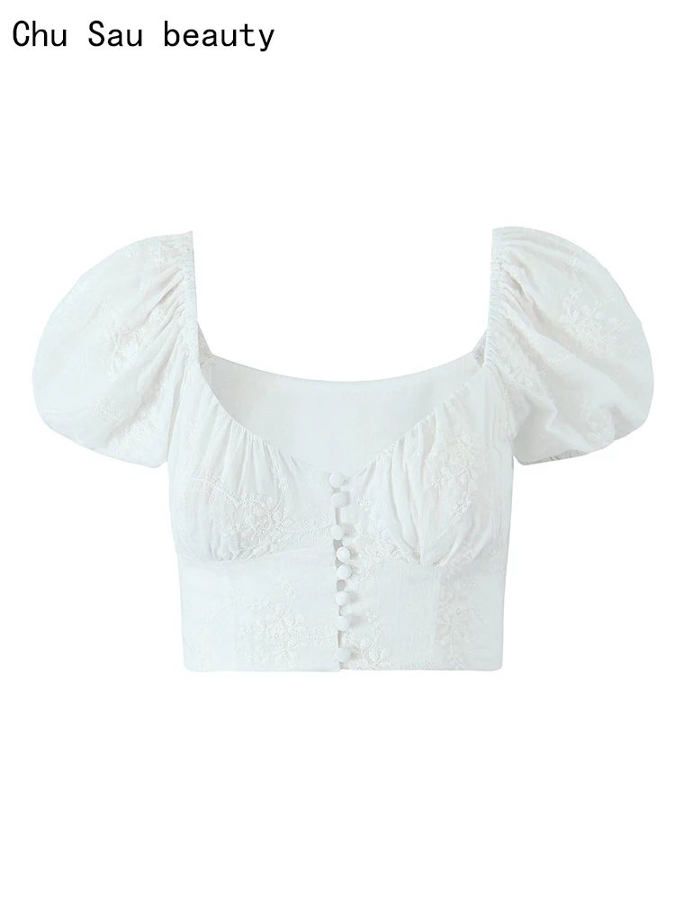 Chu Sau beauty 2024 женские модные милые укороченные топы с цветочной вышивкой милые короткие блузки с пышными рукавами шикарные облегающие рубашки с открытой спиной
Chu Sau beauty 2024 женские модные милые укороченные топы с цветочной вышивкой милые короткие блузки с пышными рукавами шикарные облегающие рубашки с открытой спиной