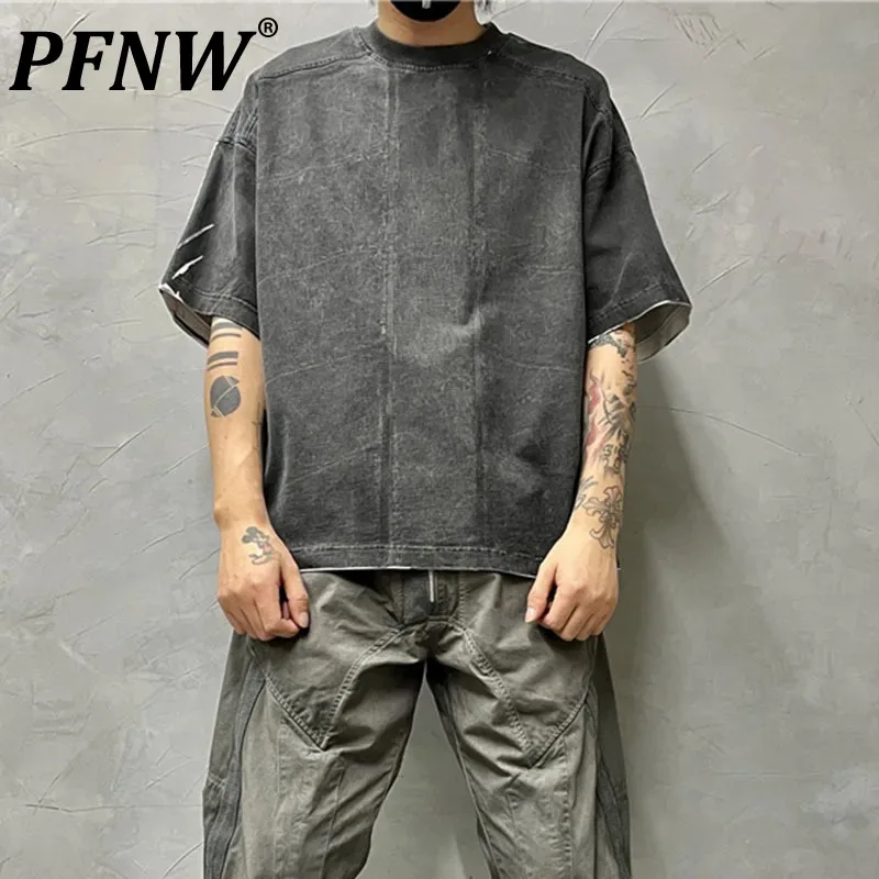 PFNW Men's Tide Retro Washed Distressed Vintage T-shirt Patchwork Loose Half Sleeved Tops Chic Trend High Street Tees 12Z7213
PFNW Men's Tide Retro Washed Distressed Vintage T-shirt Patchwork Loose Half Sleeved Tops Chic Trend High Street Tees 12Z7213