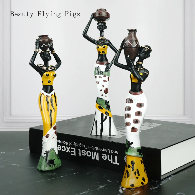 Resin Exotic Doll Three Piece Set Living Room Tabletop Decorations Home Decor Sculpture Handicraft Ornaments Painted Patterns
Resin Exotic Doll Three Piece Set Living Room Tabletop Decorations Home Decor Sculpture Handicraft Ornaments Painted Patterns