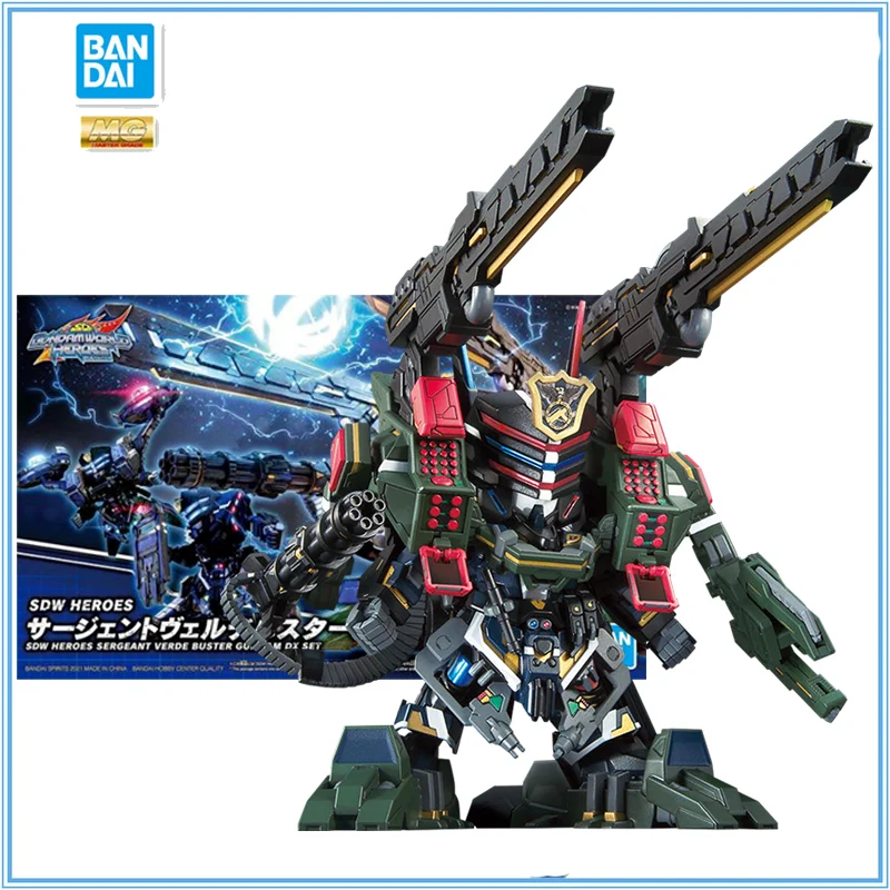 

Bandai Gundam Model Kit Anime Figure SDW BB Verde Buster DX Luxury Suit Action Figures Collectible Ornaments Toys Gifts for Kid