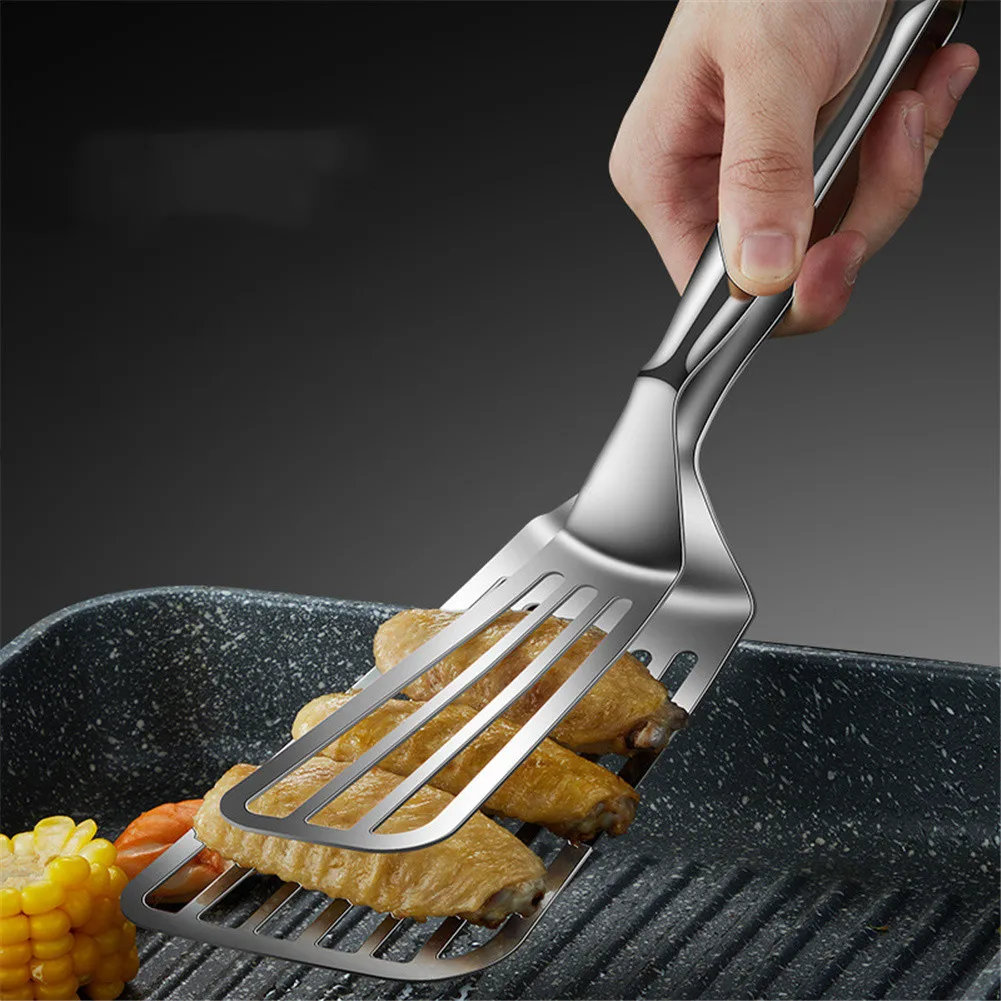 304 Stainless Steel Hollow Clamp Fish Spatula Clip Steak Spatula For Buffets Bars Parties Home Kitchen BBQ Supplies
304 Stainless Steel Hollow Clamp Fish Spatula Clip Steak Spatula For Buffets Bars Parties Home Kitchen BBQ Supplies