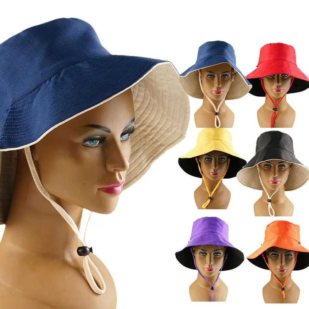 Double-sided Foldable Bucket Hat For Women Girls Summer Sun Hat Visor Fisherman Cap Anti-UV Wide Brim Sunscreen Hats Caps
Double-sided Foldable Bucket Hat For Women Girls Summer Sun Hat Visor Fisherman Cap Anti-UV Wide Brim Sunscreen Hats Caps