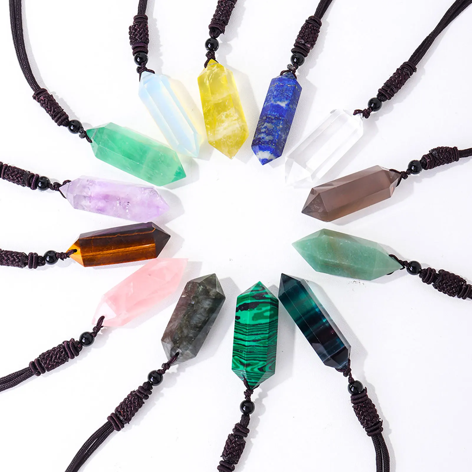 Aventurine Crystal Pendant Natural Stone Crystals Necklace Pendant Hexagonal Bullet Amethysts Necklaces Women Men Reiki Jewelry
Aventurine Crystal Pendant Natural Stone Crystals Necklace Pendant Hexagonal Bullet Amethysts Necklaces Women Men Reiki Jewelry