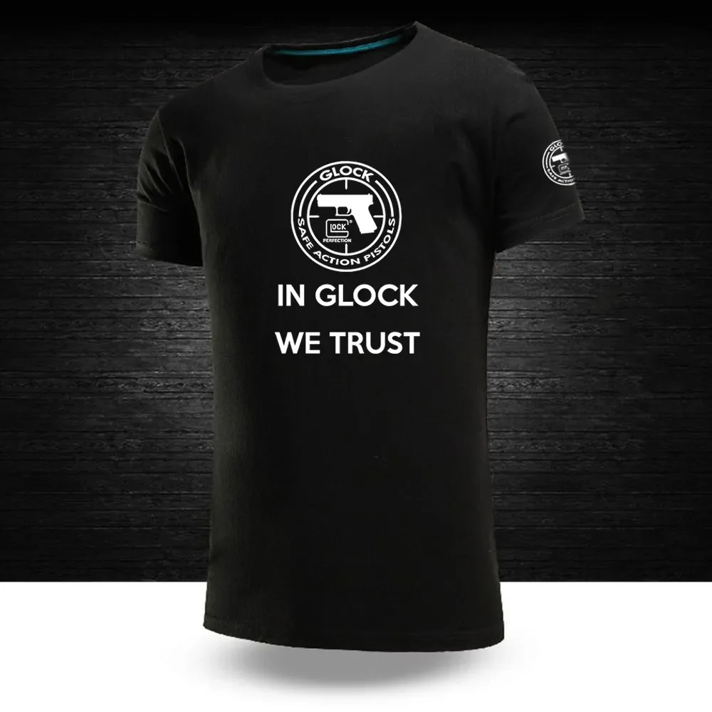 Футболка Glock Мужская стрейчевая, дышащая спортивная одежда с принтом стрельбы, модная тренировочная, для спортзала, лето
Футболка Glock Мужская стрейчевая, дышащая спортивная одежда с принтом стрельбы, модная тренировочная, для спортзала, лето