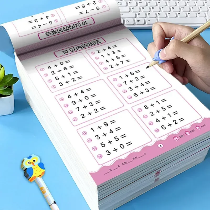 Handwritten Arithmetic Exercise Books Learning Mathematics Workbook 80 Pages Addition and Subtraction Children's Notebooks
Handwritten Arithmetic Exercise Books Learning Mathematics Workbook 80 Pages Addition and Subtraction Children's Notebooks
