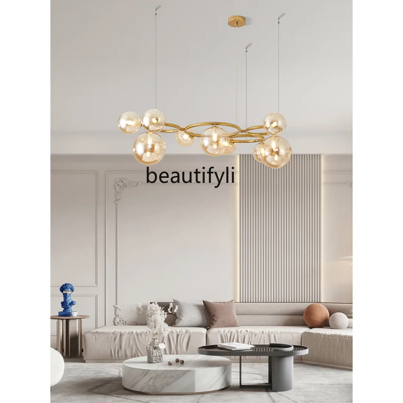 Post-Modern Living Room Chandelier Bedroom Dining Room Decorative Lamps Simple Smoky Gray Glass Designer New Chandelier
Post-Modern Living Room Chandelier Bedroom Dining Room Decorative Lamps Simple Smoky Gray Glass Designer New Chandelier
