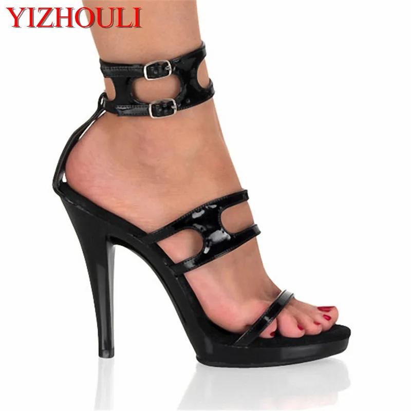 

sexy 13cm Ultra High Platform Shoes for Women Open Toe Pumps 5 inch fisherman Gladiator Sandals Pumps Free Shipping dance shoes