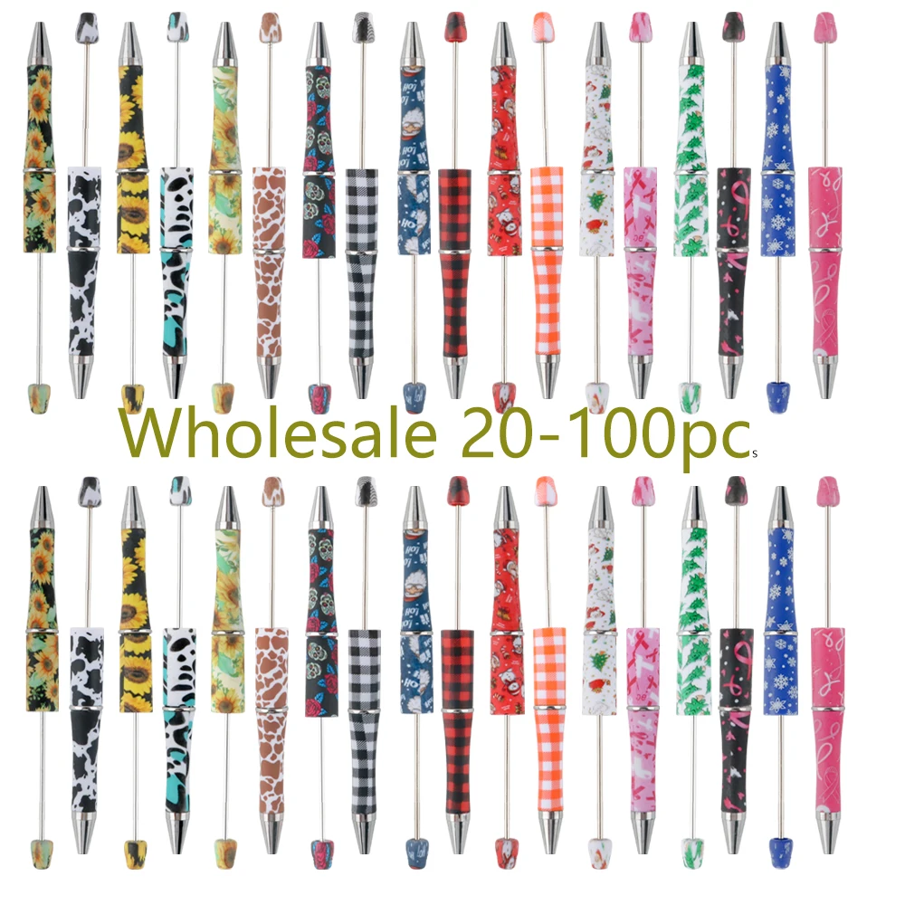 wholesale 20-100Pcs Plastic Beaded Pens DIY Floral Pens Leopard Print Floral Graffiti Print Bead Ballpoint Pens Black Ink
wholesale 20-100Pcs Plastic Beaded Pens DIY Floral Pens Leopard Print Floral Graffiti Print Bead Ballpoint Pens Black Ink