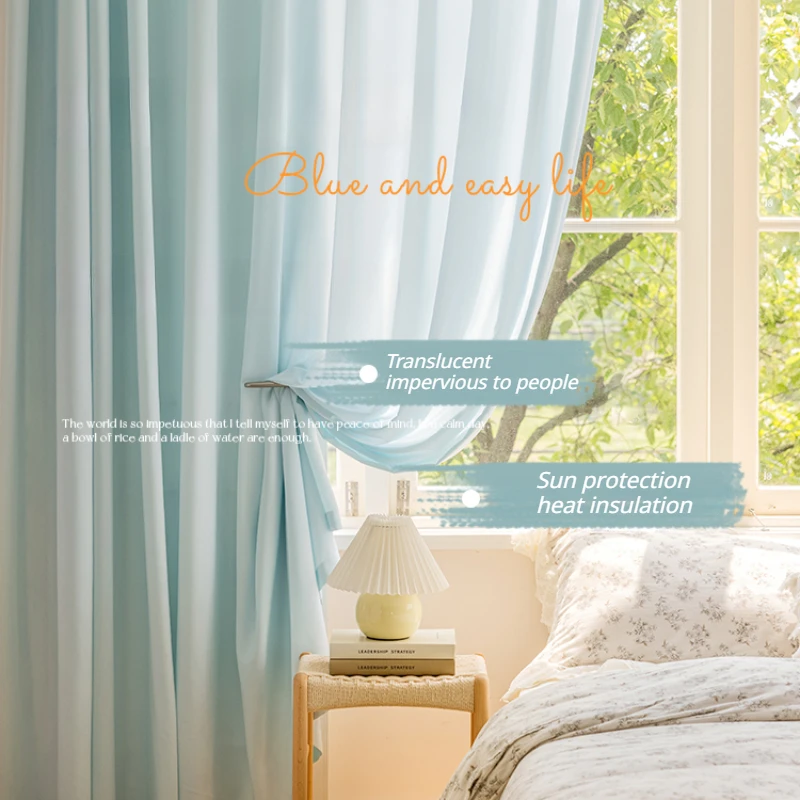 Gauze Curtain Light Transmitting Opaque Modern Sun Proof Insulating Curtains for Bedrooms Balconies Living Rooms Gauze Drapes
Gauze Curtain Light Transmitting Opaque Modern Sun Proof Insulating Curtains for Bedrooms Balconies Living Rooms Gauze Drapes