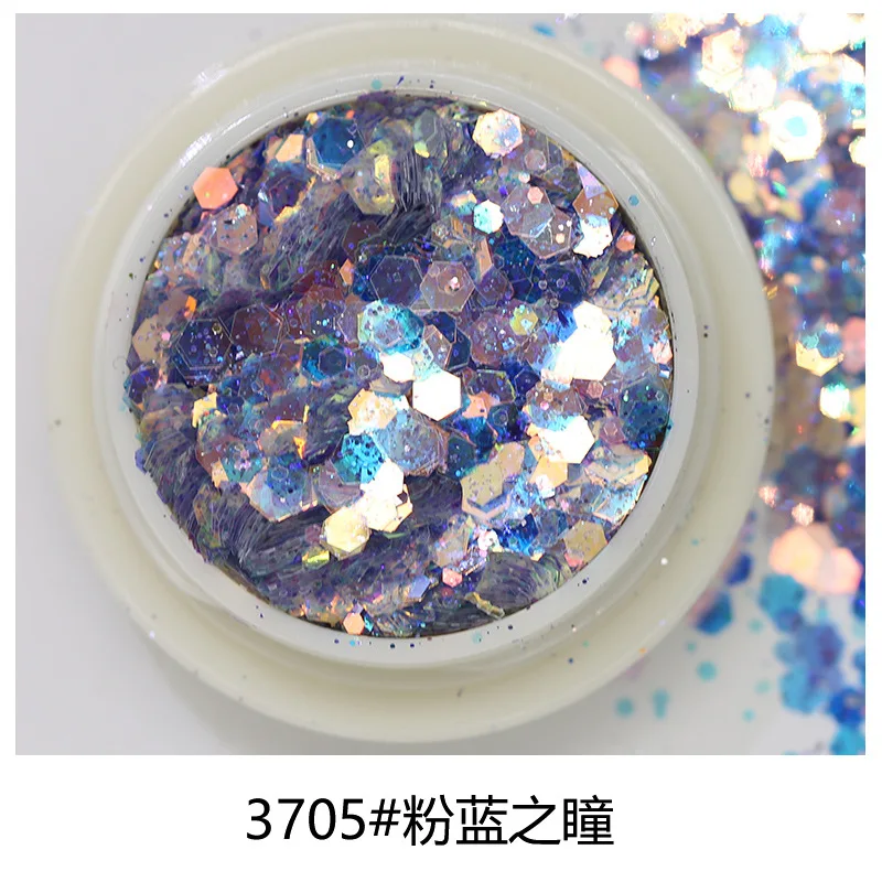 

Holographic Hexagon Flake Mirror Sequins Gradient Mermaid Ultra Thin Nail Art Flakes 1-Jar Net 2-3g DIY Manicure Decoration &*&