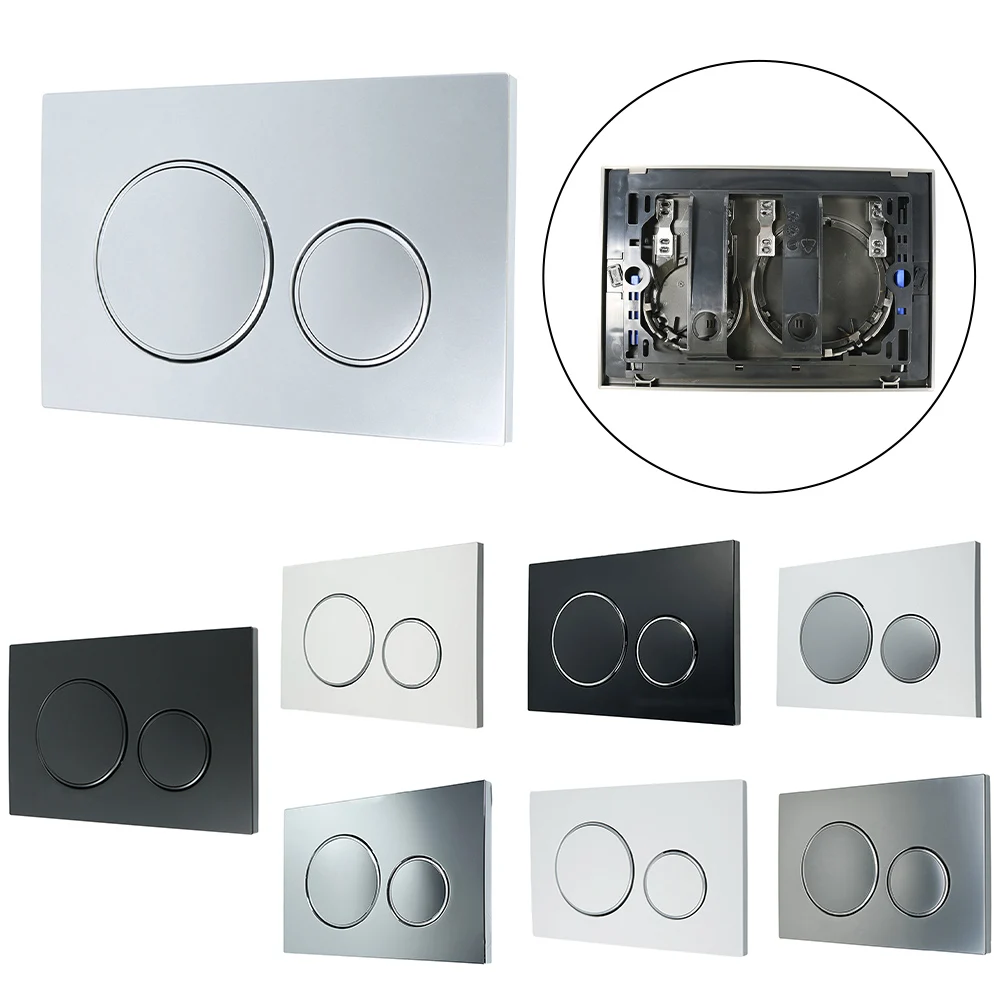 Dual Flush Plate Chrome For Geberit Sigma20 Buttons Matt Chrome Coated Design Rings Plastic 24.6*16.4*1.2cm
Dual Flush Plate Chrome For Geberit Sigma20 Buttons Matt Chrome Coated Design Rings Plastic 24.6*16.4*1.2cm