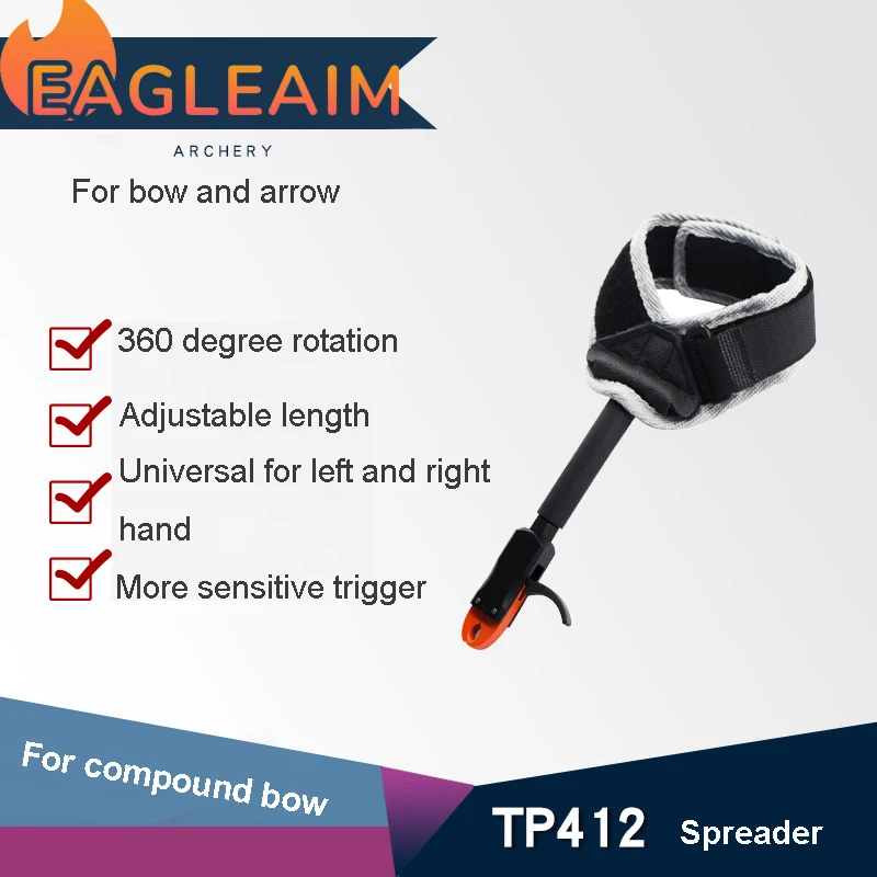 TP412 Archery Caliper Release Aid 360° Rotate Compound Bow Strap Shooting Target Trigger Wristband Archery Bow Accessories
TP412 Archery Caliper Release Aid 360° Rotate Compound Bow Strap Shooting Target Trigger Wristband Archery Bow Accessories