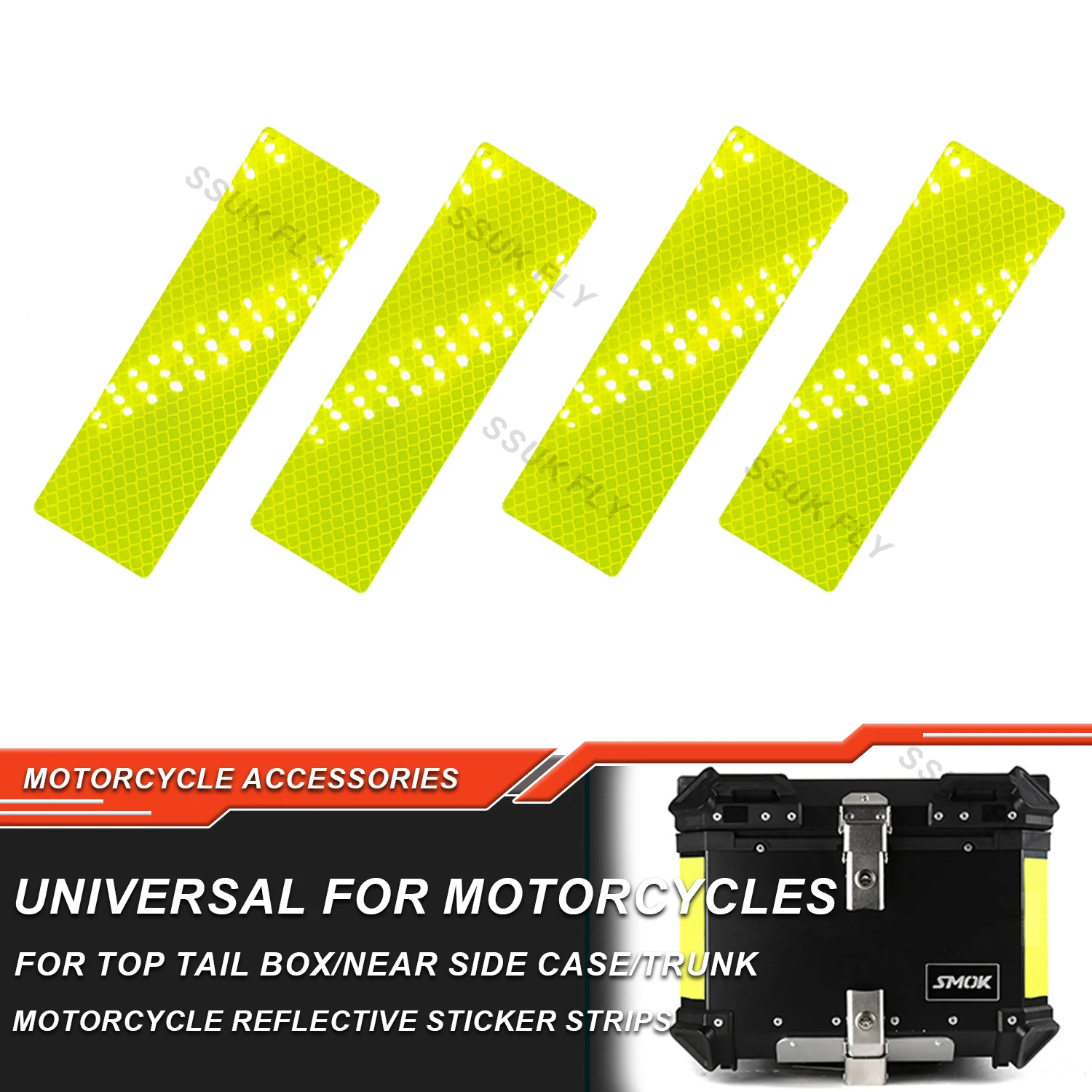 Motorcycle Rear Side Luggage Tail Top Box Trunk Helmet Case Reflective Sticker Strips Anti-collision Night Safety Warning Strip
Motorcycle Rear Side Luggage Tail Top Box Trunk Helmet Case Reflective Sticker Strips Anti-collision Night Safety Warning Strip