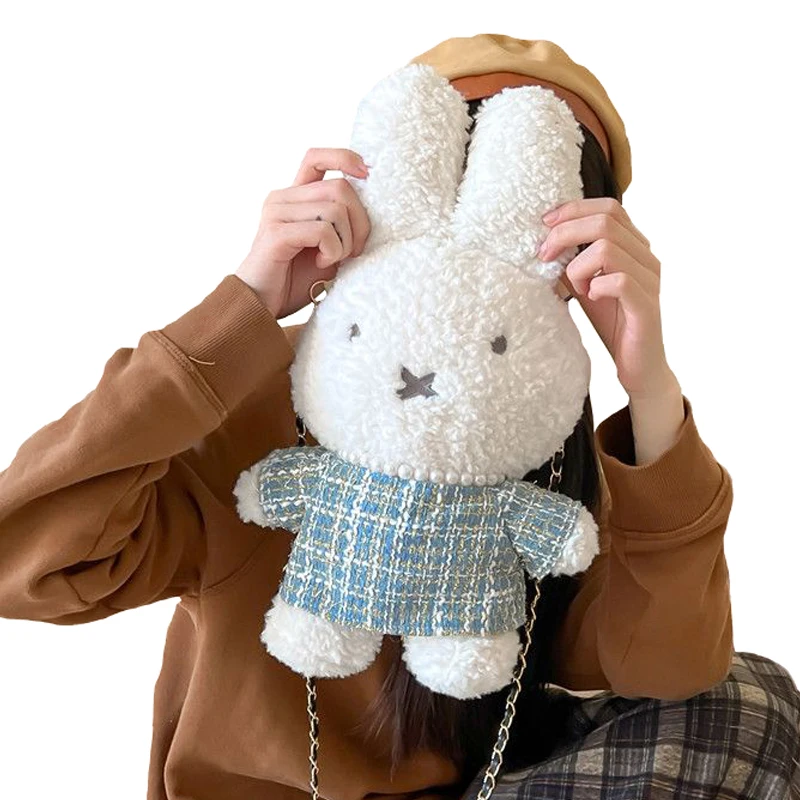 40Cm Miffy Kawaii Doll One Shoulder Crossbody Bag Lamb Cashmere Fabric Nylon Lining Cartoon Anime Cute Gift for Girlfriend
40Cm Miffy Kawaii Doll One Shoulder Crossbody Bag Lamb Cashmere Fabric Nylon Lining Cartoon Anime Cute Gift for Girlfriend