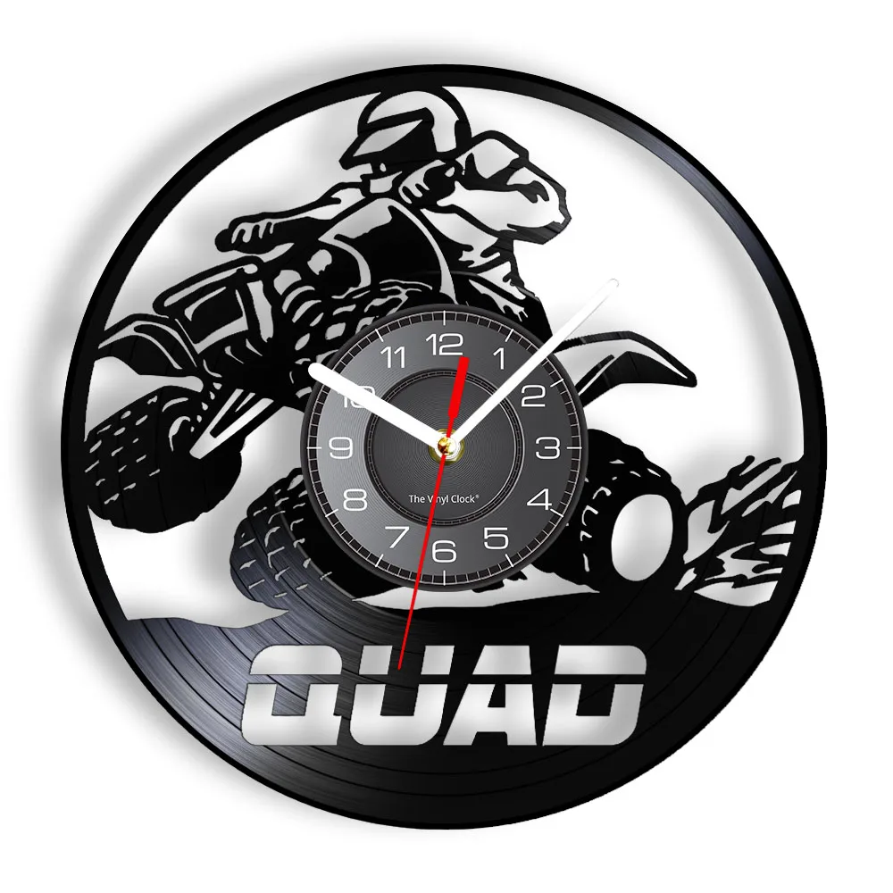 Dirt Bike Quad Vinyl Record Wall Clock for Living Room 4 Wheeler Moto ATV Quad Rider Home Decor Retro Music Album Wall Watch
Dirt Bike Quad Vinyl Record Wall Clock for Living Room 4 Wheeler Moto ATV Quad Rider Home Decor Retro Music Album Wall Watch
