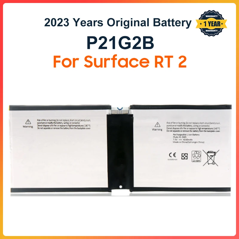 

P21G2B Laptop Battery For Microsoft Surface RT 2 II RT2 1572 Tablet PC 7.6V 4220mAh Free Tools