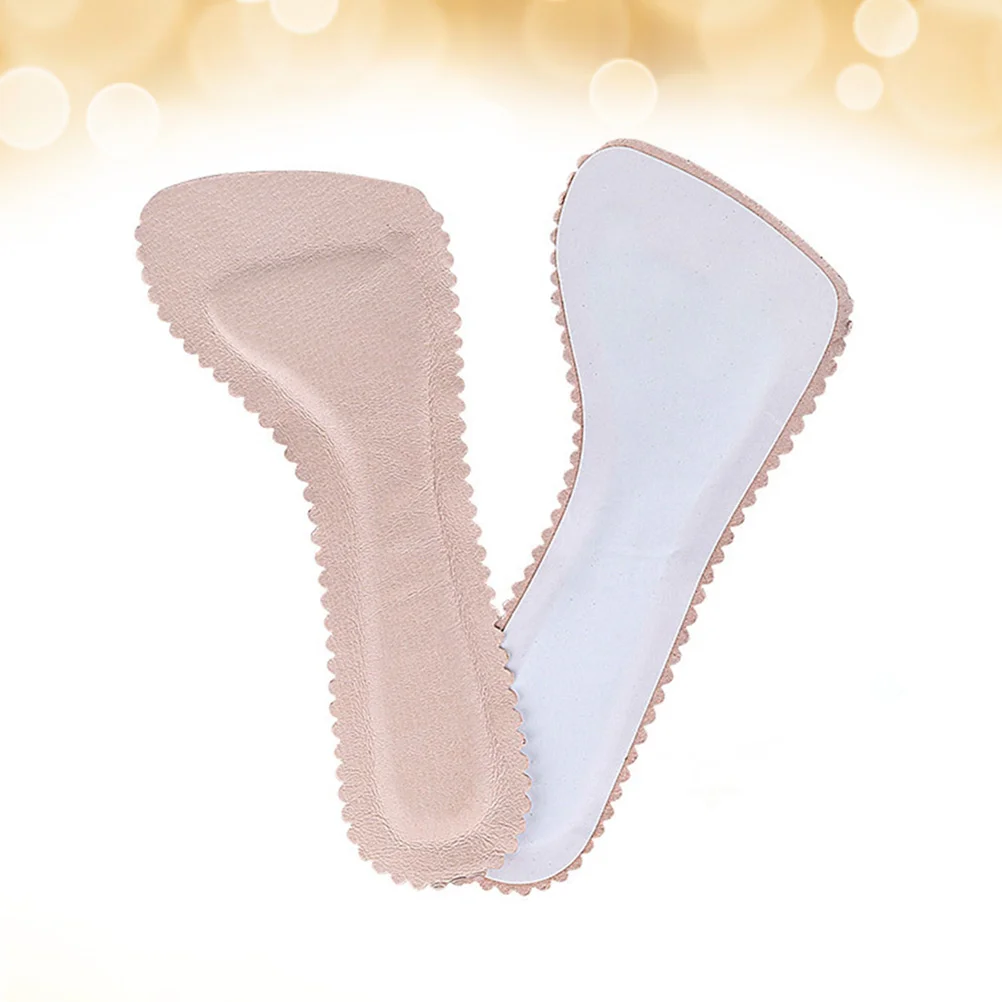 

High Heel Insoles Leather Latex Non Slip Insole Shoe Pad Absorbing Self Adhesive Cushion Heel Insert Pain Relief Plantar