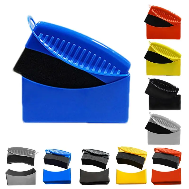 

Car Tire Waxing Sponge With Cover Auto Wheel Cleaning Brush Tire Contour Dressing Applicator Pads Cleaning tools For Automobile