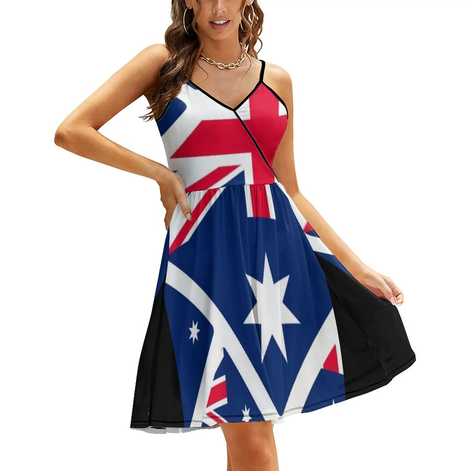 Платье на бретельках с австралийским флагом, платья невесты, женские вечерние платья
Платье на бретельках с австралийским флагом, платья невесты, женские вечерние платья
