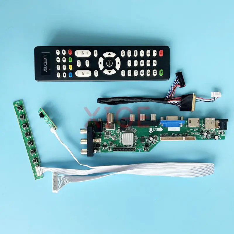 Плата контроллера для LTN156AT26 LTN156AT27, 40-контактный LVDS дисплей для ноутбука 15,6 дюйма, комплект «сделай сам», USB + DHMI + VGA + 2AV 1366*768 DVB цифровой сигнал
Плата контроллера для LTN156AT26 LTN156AT27, 40-контактный LVDS дисплей для ноутбука 15,6 дюйма, комплект «сделай сам», USB + DHMI + VGA + 2AV 1366*768 DVB цифровой сигнал