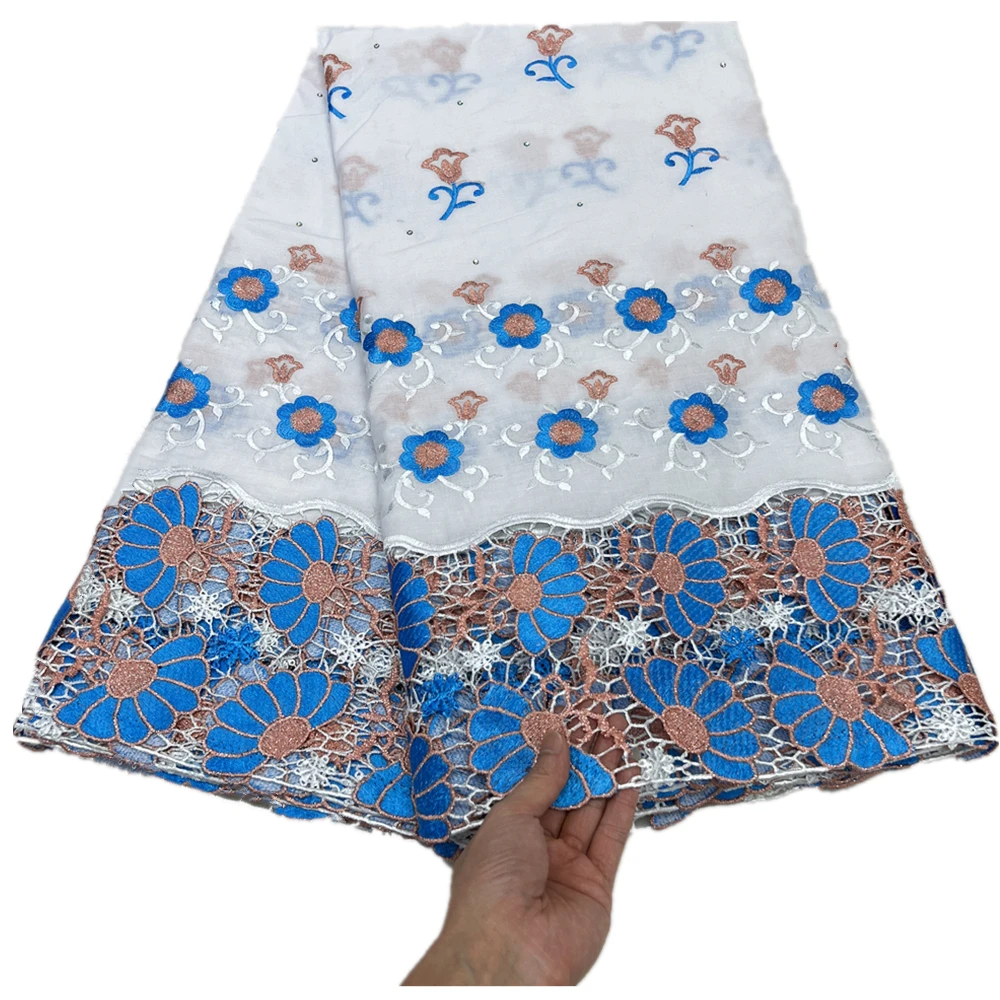 Swiss Lace Fabric for Women Dress, African Embroidery Cotton Fabrics, Guipure, New, 2022, 5 Yards
Swiss Lace Fabric for Women Dress, African Embroidery Cotton Fabrics, Guipure, New, 2022, 5 Yards