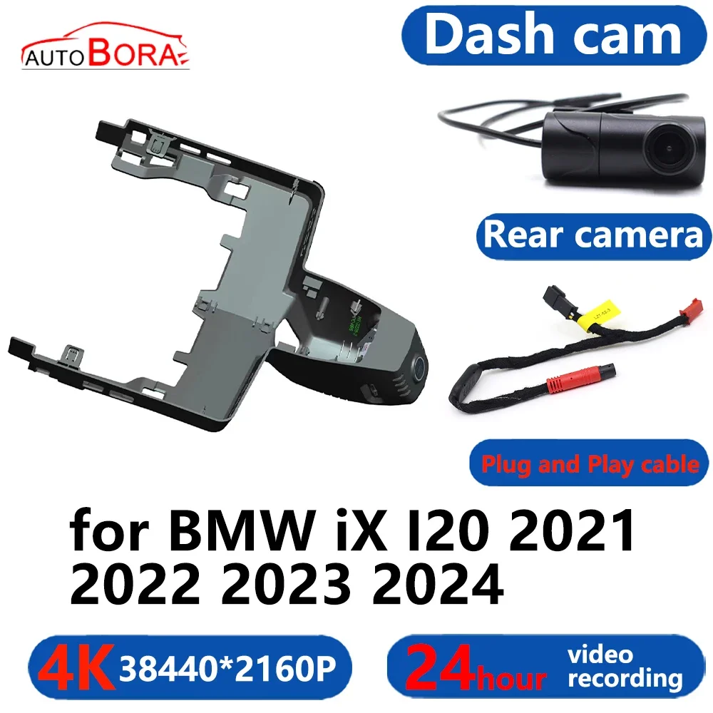 

AutoBora 4K Wifi 3840*2160 Car DVR Dash Cam Camera 24H Video Monitor for BMW iX I20 2021 2022 2023 2024