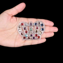 mix colorful crystal crown patches use by iron-on iron method hotfix Classic design small large size crown patch for DIY 
mix colorful crystal crown patches use by iron-on iron method hotfix Classic design small large size crown patch for DIY