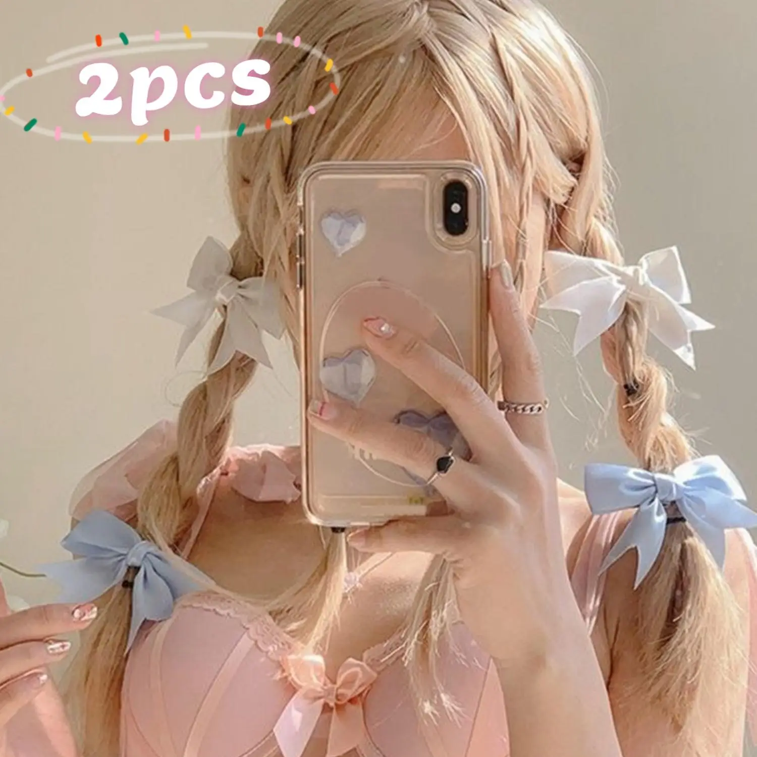 2Pc Bowknot Hair Clips Sweet Barrettes Ribbon Bow Hairpin Bang Clip Korean Girl Mini Grab Clips Female Headwear Hair Accessories
2Pc Bowknot Hair Clips Sweet Barrettes Ribbon Bow Hairpin Bang Clip Korean Girl Mini Grab Clips Female Headwear Hair Accessories