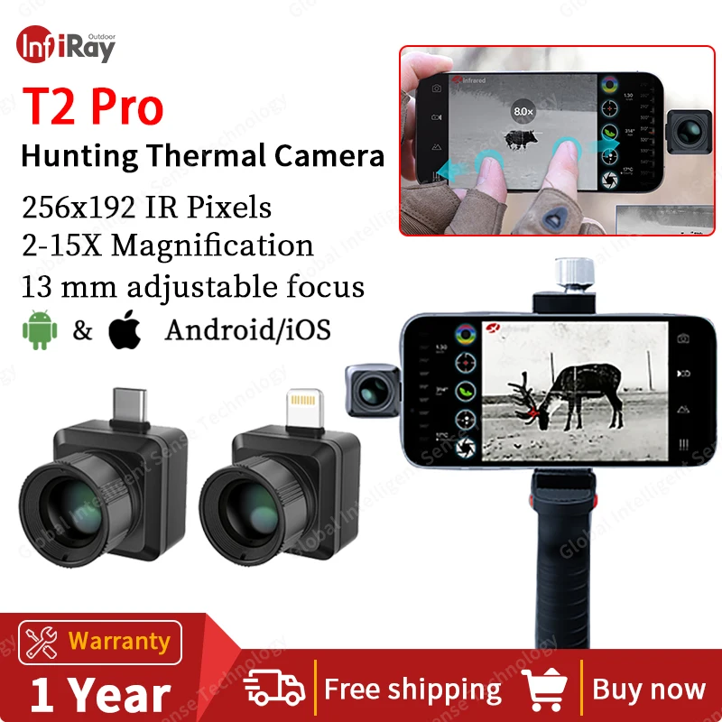 Infiray T2Pro Monocular Thermal Camera Imager for Hunting Infrared Night Vision Outdoor Search Сamping
Infiray T2Pro Monocular Thermal Camera Imager for Hunting Infrared Night Vision Outdoor Search Сamping