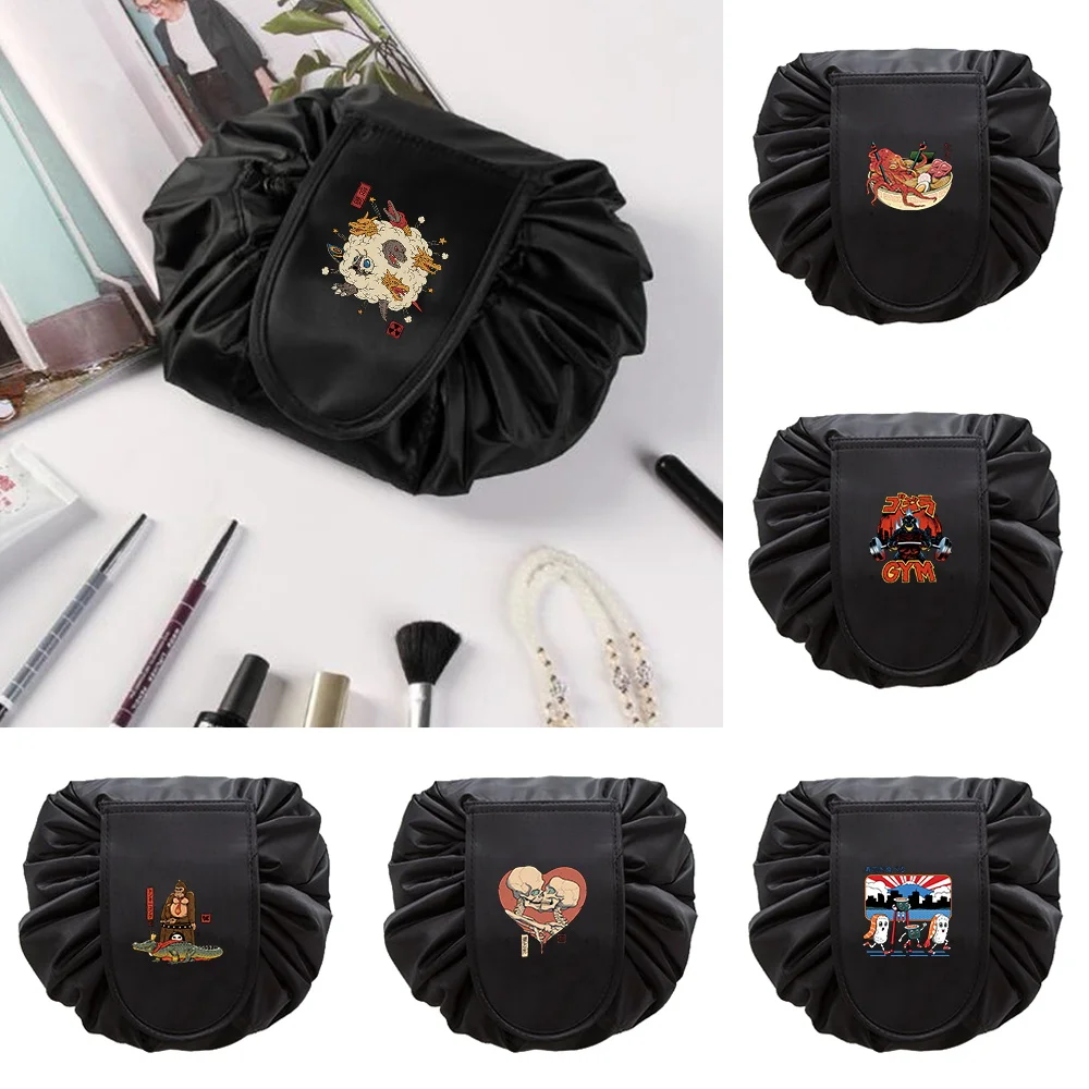 Lazy Cosmetic Storage Bag Pouch Folding Makeup Bag Japan Print Portable Travel Portable Debris Storage Wash Bag Women Organizer
Lazy Cosmetic Storage Bag Pouch Folding Makeup Bag Japan Print Portable Travel Portable Debris Storage Wash Bag Women Organizer