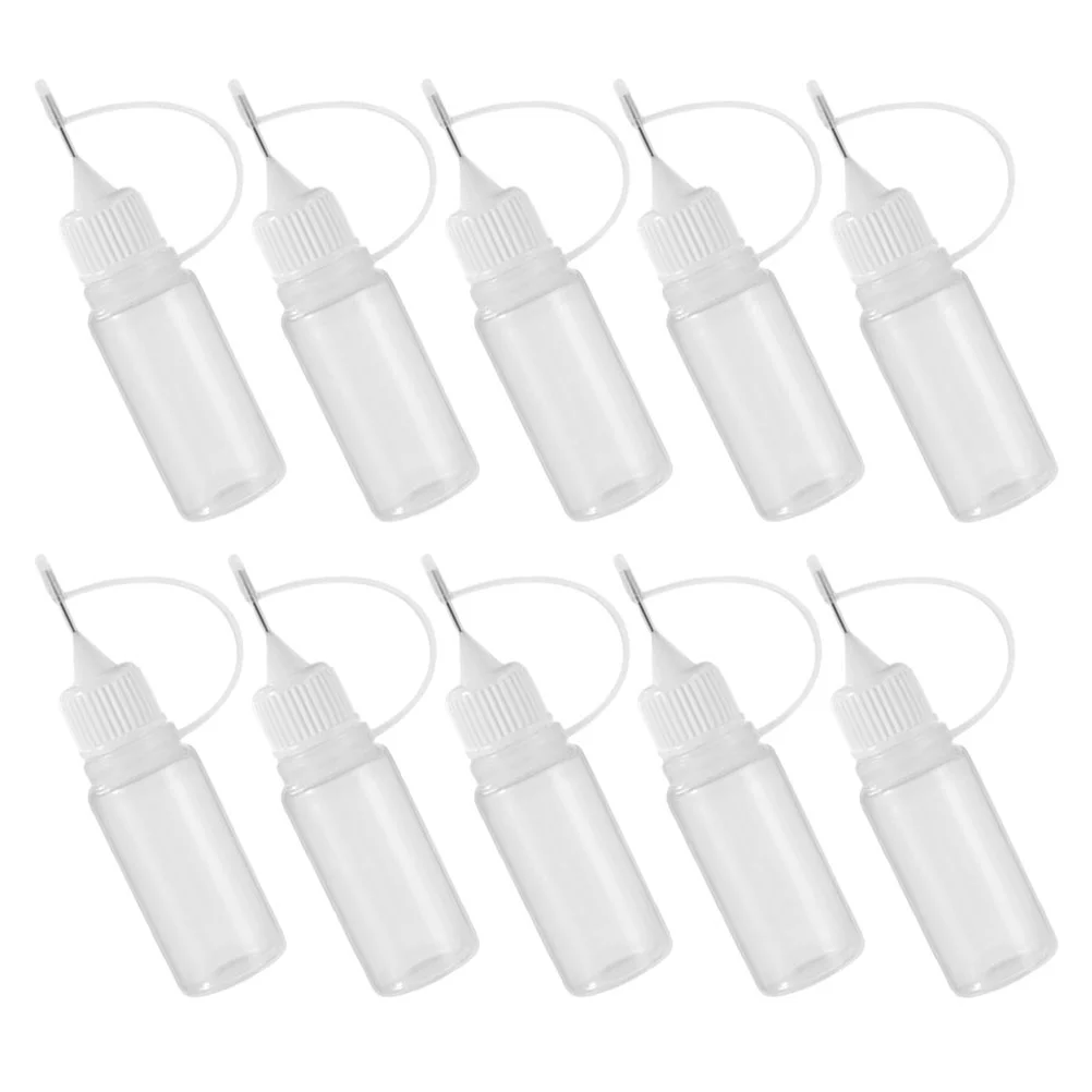 10 Pcs Pe Pinhole Bottle Glue Bottles with Fine Tip Applicator Squeeze for Paint Precision Needle Dispenser
10 Pcs Pe Pinhole Bottle Glue Bottles with Fine Tip Applicator Squeeze for Paint Precision Needle Dispenser