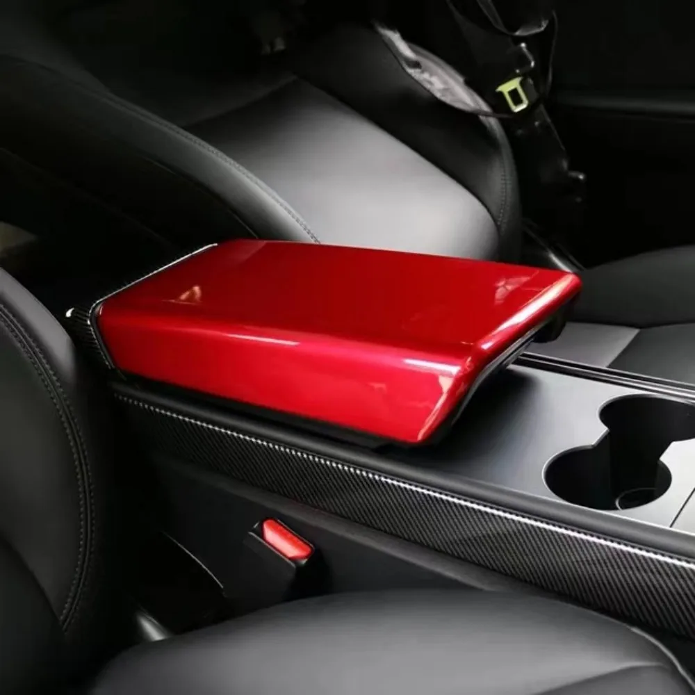 

Для Tesla Model 3/Y 2017-2021 ABS автомобильное украшение интерьера Автомобильная Центральная консоль подлокотник крышка коробка прокладка устойчивая к царапинам защита