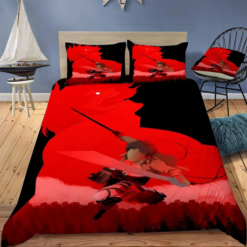 eren yeager Bedding Set For Bedroom Soft Bedspreads For Double Bed Duvet Cover Quality Quilt Cover And Pillowcase
eren yeager Bedding Set For Bedroom Soft Bedspreads For Double Bed Duvet Cover Quality Quilt Cover And Pillowcase