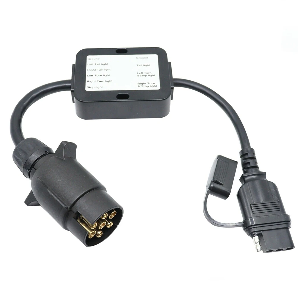 Parts Converter 7Pin Connector Fittings Trailer Light Converter For European Vehicle Replacement Round To 4-Way Flat Useful
Parts Converter 7Pin Connector Fittings Trailer Light Converter For European Vehicle Replacement Round To 4-Way Flat Useful