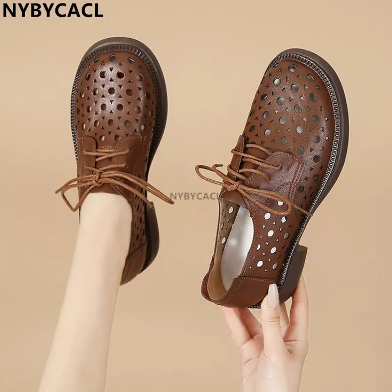 Summer Women Flats Shoes Cutouts Genuine Leather Loafers Shoes Woman Breathable Ballet Flats Oxford Women Casual Spring Shoes
Summer Women Flats Shoes Cutouts Genuine Leather Loafers Shoes Woman Breathable Ballet Flats Oxford Women Casual Spring Shoes