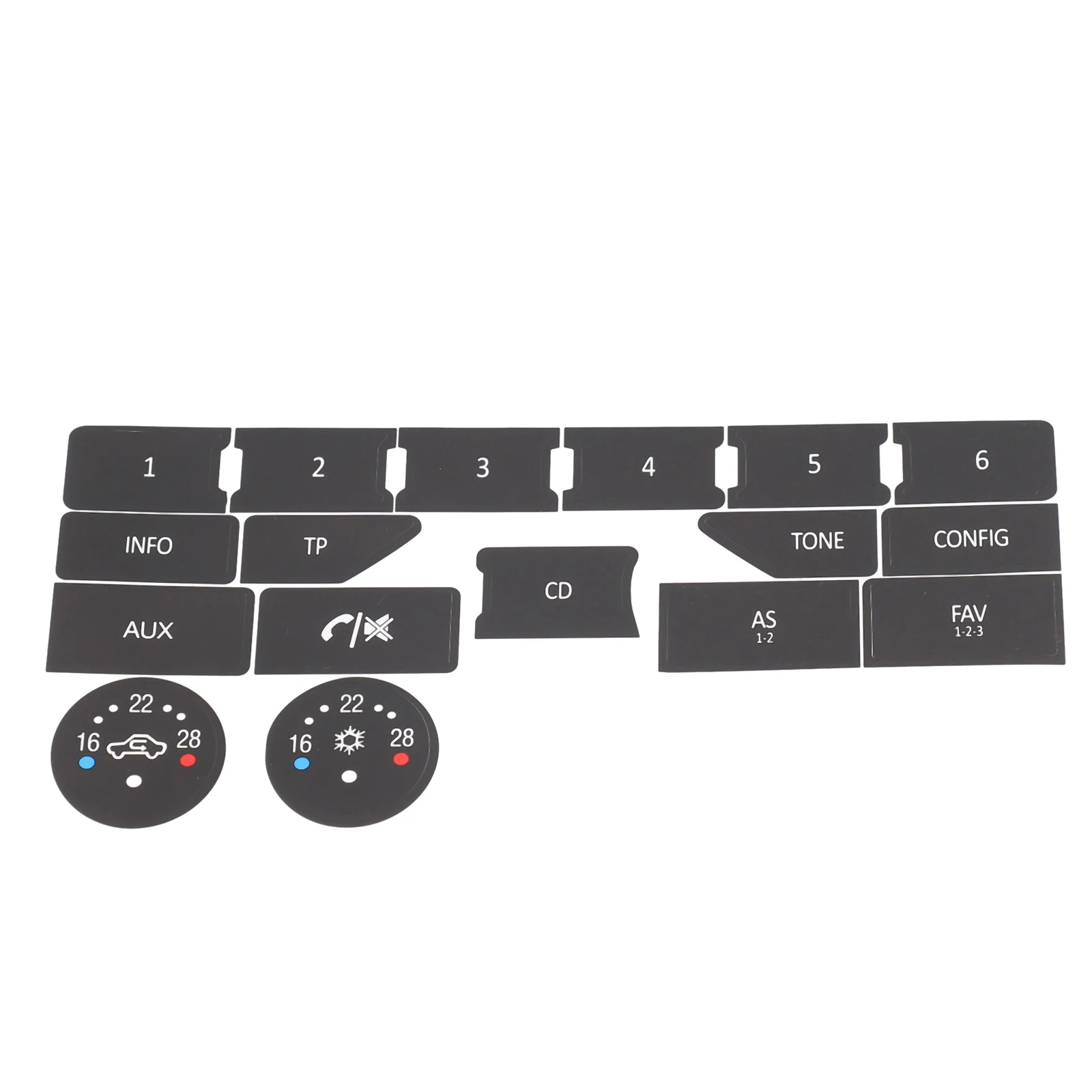 Radio Decal Sticker Repair Stickers Car Stickers Black Button Repair Intrerior Accessories Preventing Sunlight
Radio Decal Sticker Repair Stickers Car Stickers Black Button Repair Intrerior Accessories Preventing Sunlight